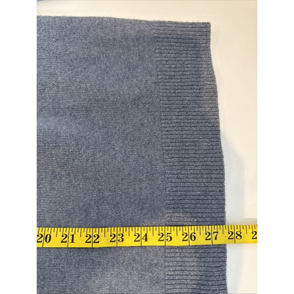 Banana Republic 100% Extra Fine Merino Wool Shawl Collar Sweater Blue Medium - Picture 9 of 9